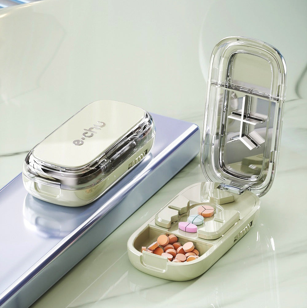 💊 3-In-1 Pill Cutter With Storage Case – Precision Tablet Splitter