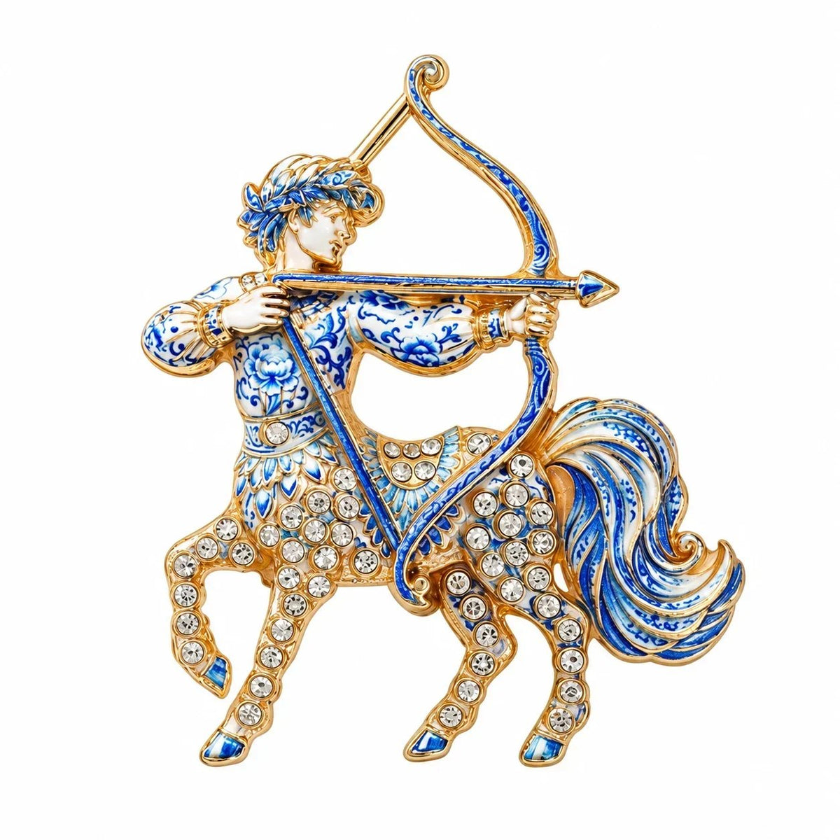 ♈ Luxury Zodiac Enamel Brooch – Colorful Astrology Lapel Pin for Blazers, Coats & Gifts