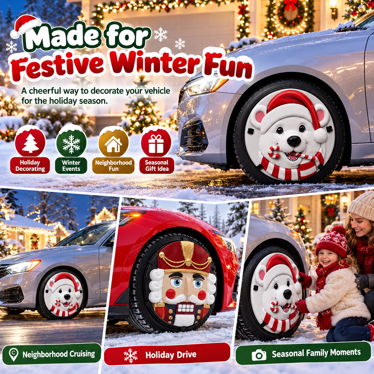 Christmas wheel decor for winter events holiday photos and family moments