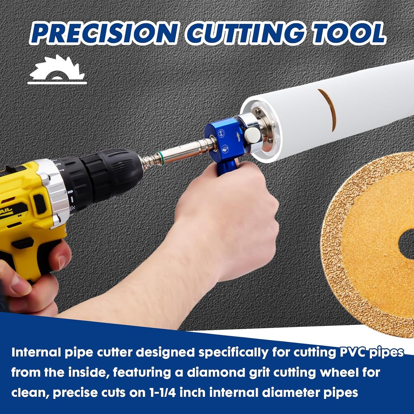 🔧 PVC Pipe Cutter Ratchet Tool - Heavy Duty Quick cut Plumbing Tool for PVC, PPR & PE Pipes