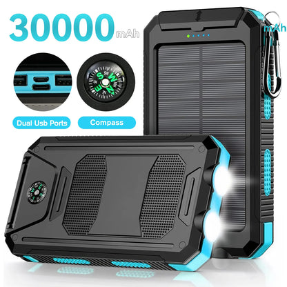 ⚡ SPECIAL OFFER | 30000mAh Solar Power Bank – High-Capacity Portable Charger for Outdoor Use