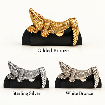 🐊✨ Luxury Sculpted Animal Brooch – Premium Statement Piece for Suits & Blazers