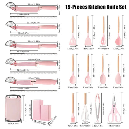 Hot Sale🔪 19-Piece Kitchen Knife & Utensil Set