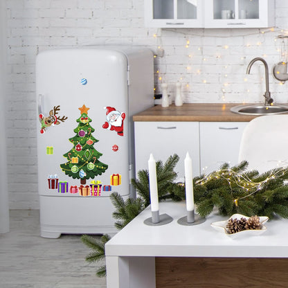 🎄 3D Christmas Magnetic Stickers – Cute Holiday Decor for Fridges & Metal Surfaces