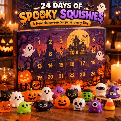 🎃👻 24 Days of Spooky Squishies | Halloween Surprise Countdown 🎁🧡