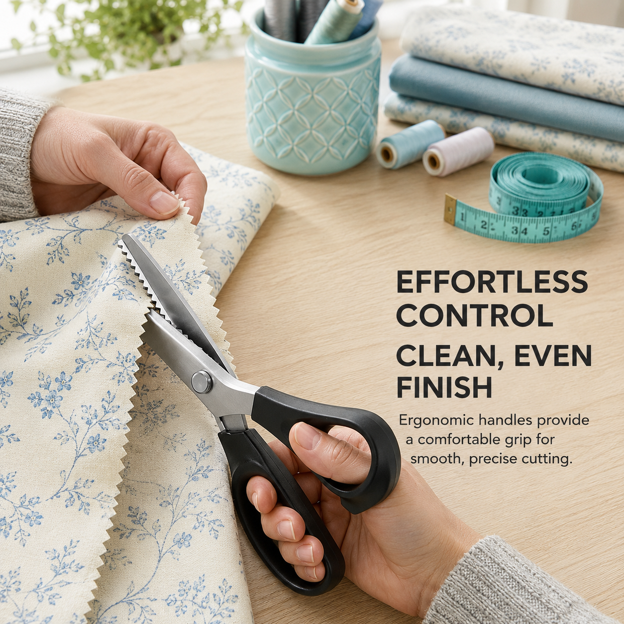✂️Stainless Steel Zig Zag Scissors with Serrated Teeth