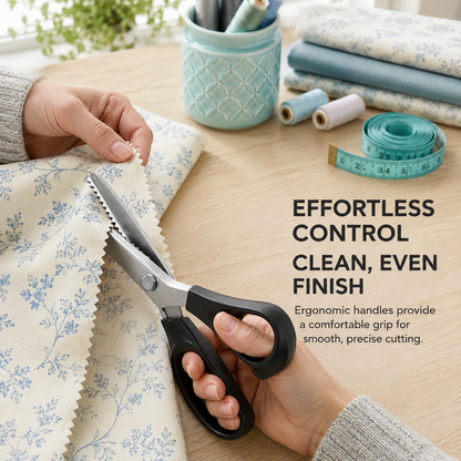 ✂️Stainless Steel Zig Zag Scissors with Serrated Teeth