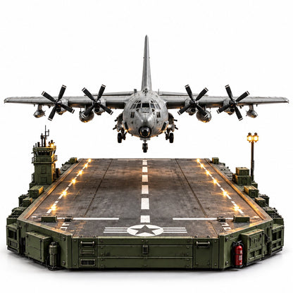 ✈️ Magnetic Levitation Aircraft Display – Floating Plane Model with LED Runway Base