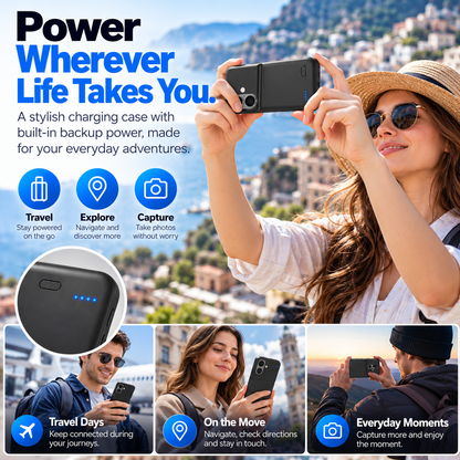 🔋 High-Capacity Clip-On Phone Battery Pack – Portable Backup Charger for All-Day Convenience