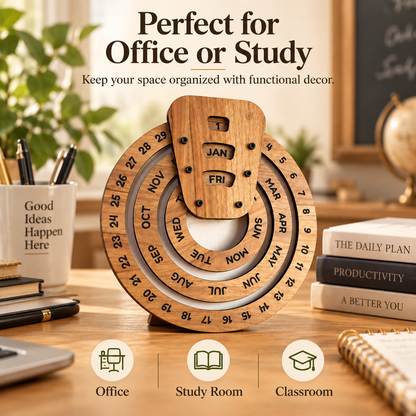 📅Perpetual calendar, wooden perpetual calendar