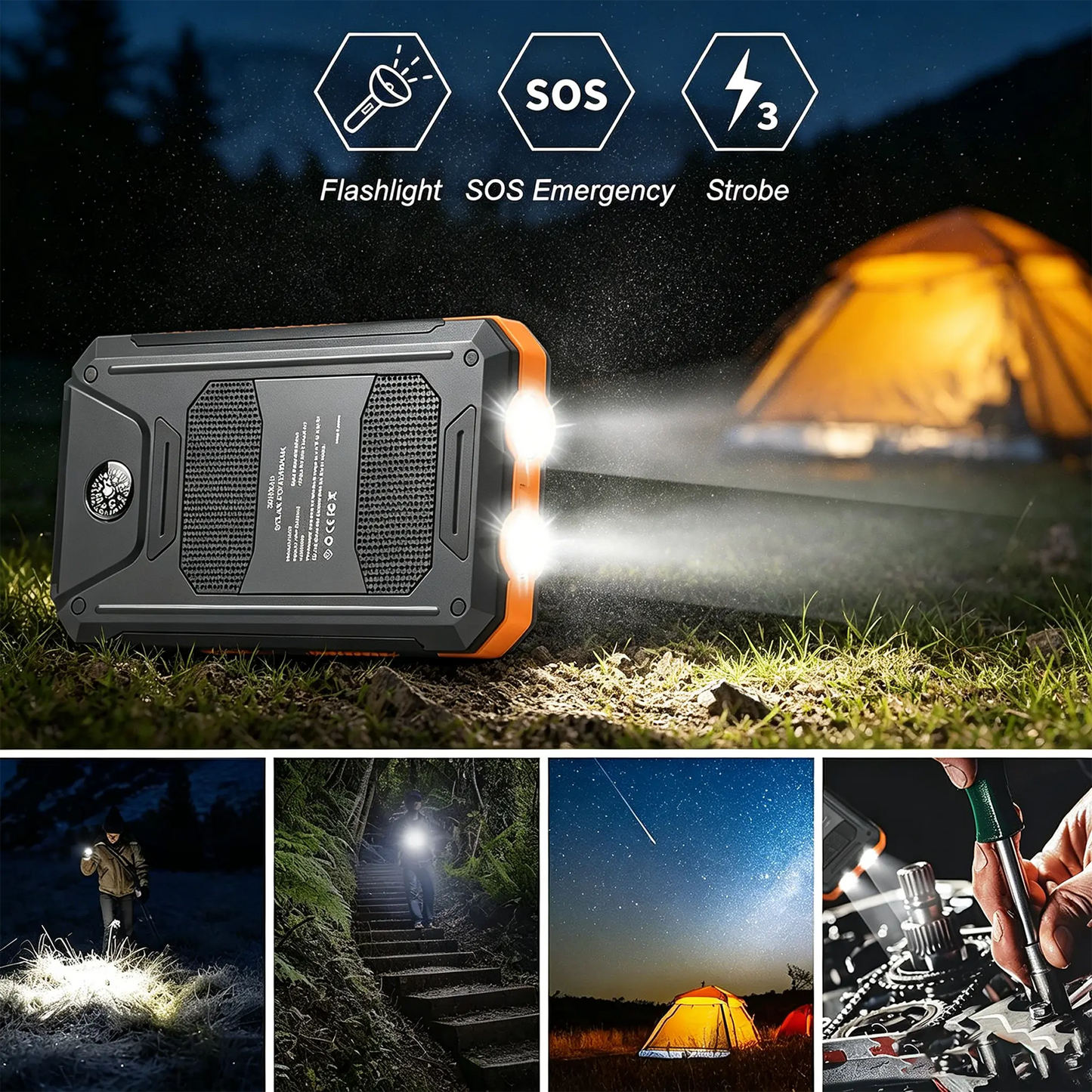 ⚡ SPECIAL OFFER | 30000mAh Solar Power Bank – High-Capacity Portable Charger for Outdoor Use