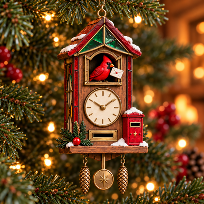 🎄 Limited-Time Christmas Sale | 2026 Red Cardinal Cuckoo Clock Ornaments – Set of 6 Vintage-Inspired Designs for a Nostalgic Holiday Tree & Thoughtful Gifting ❤️