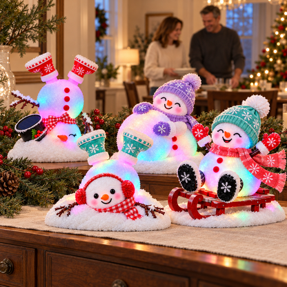 ☃️ Adorable Light-Up Snowmen | 4 Cute Christmas Garden Style