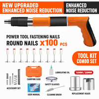 Orange nail gun kit (with 100 nails)