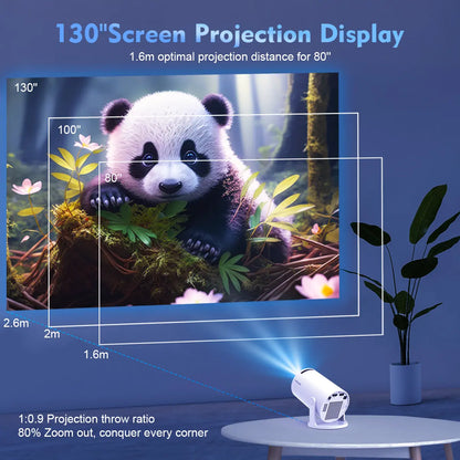 Magcubic Projector HY300 Pro 8K Android 14 Dual Wifi6 290ANSI Allwinner H726 BT5.4 1080P 1280*720P Home Cinema Outdoor Projetor