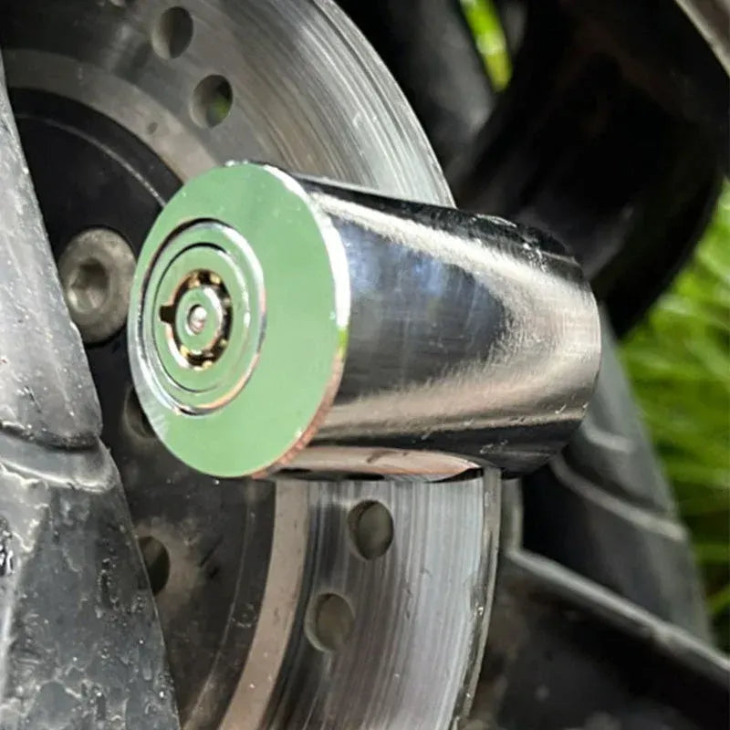 Push-to-lock silver disc brake lock - product image 10