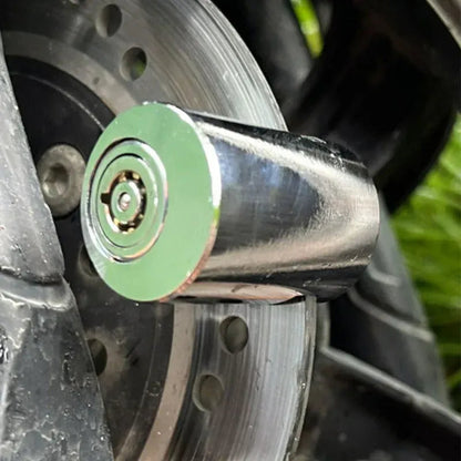 Push-to-lock silver disc brake lock - product image 10