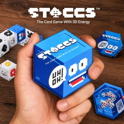 ⚡ 3D Energy Edition Card Game | Fast-Paced Stacking Strategy Party Game for Family & Adults Ages 8+