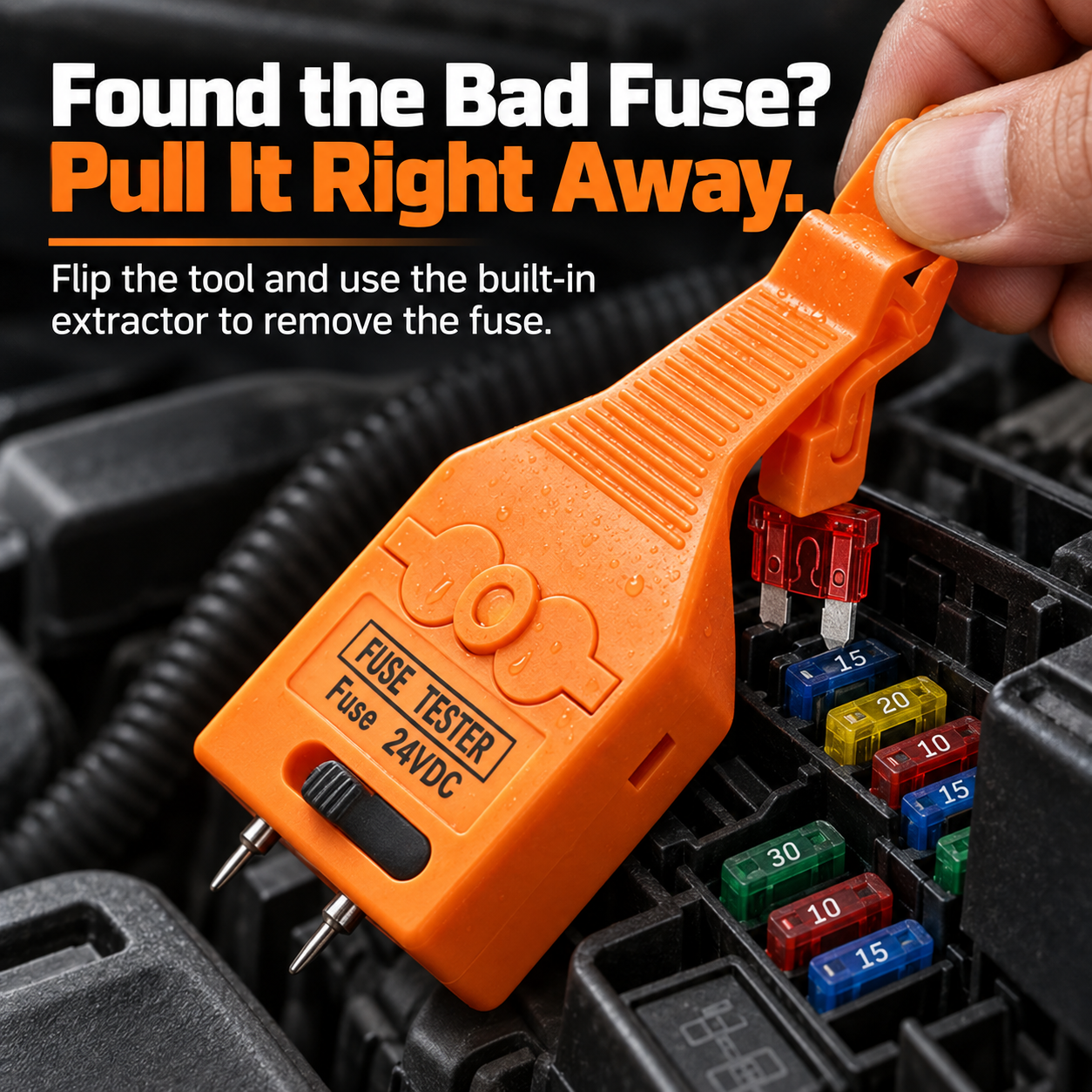 🔧⚡Fuse Tester & Puller — Test & Extract Blade Fuses in One Tool