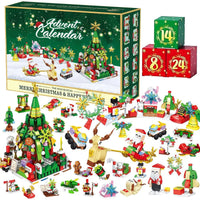Christmas Village Scene Advent Blocks