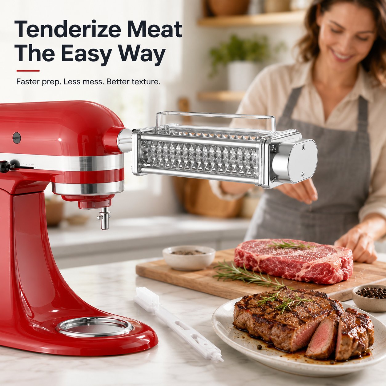 Stand Mixer Meat Tenderizer – Premium Metal Build, Easy Clean