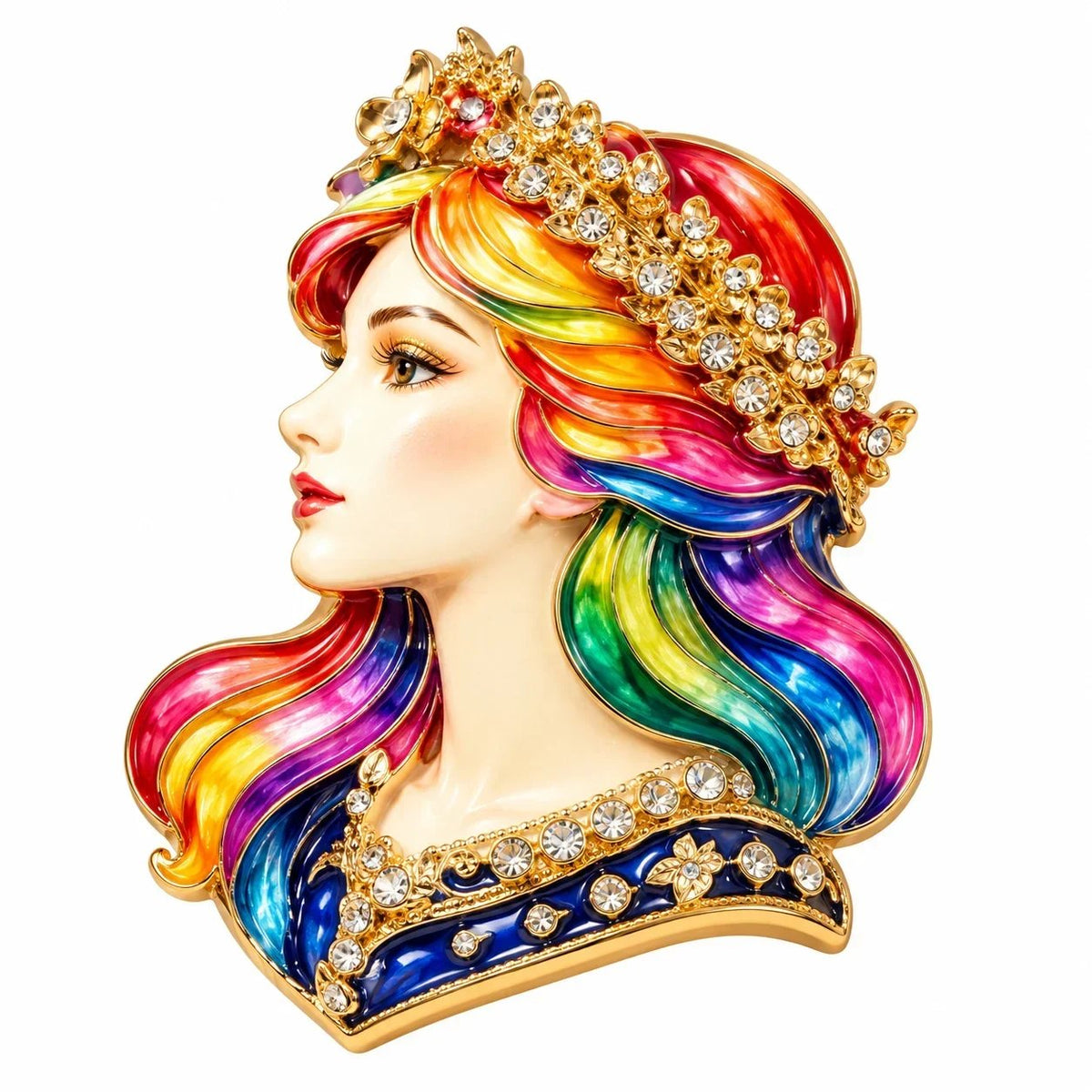 ♈ Luxury Zodiac Enamel Brooch – Colorful Astrology Lapel Pin for Blazers, Coats & Gifts