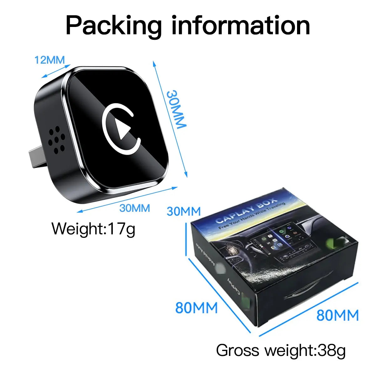 2026 New Wireless CarPlay Adapter - iPhone & Android Compatible with Quick connection