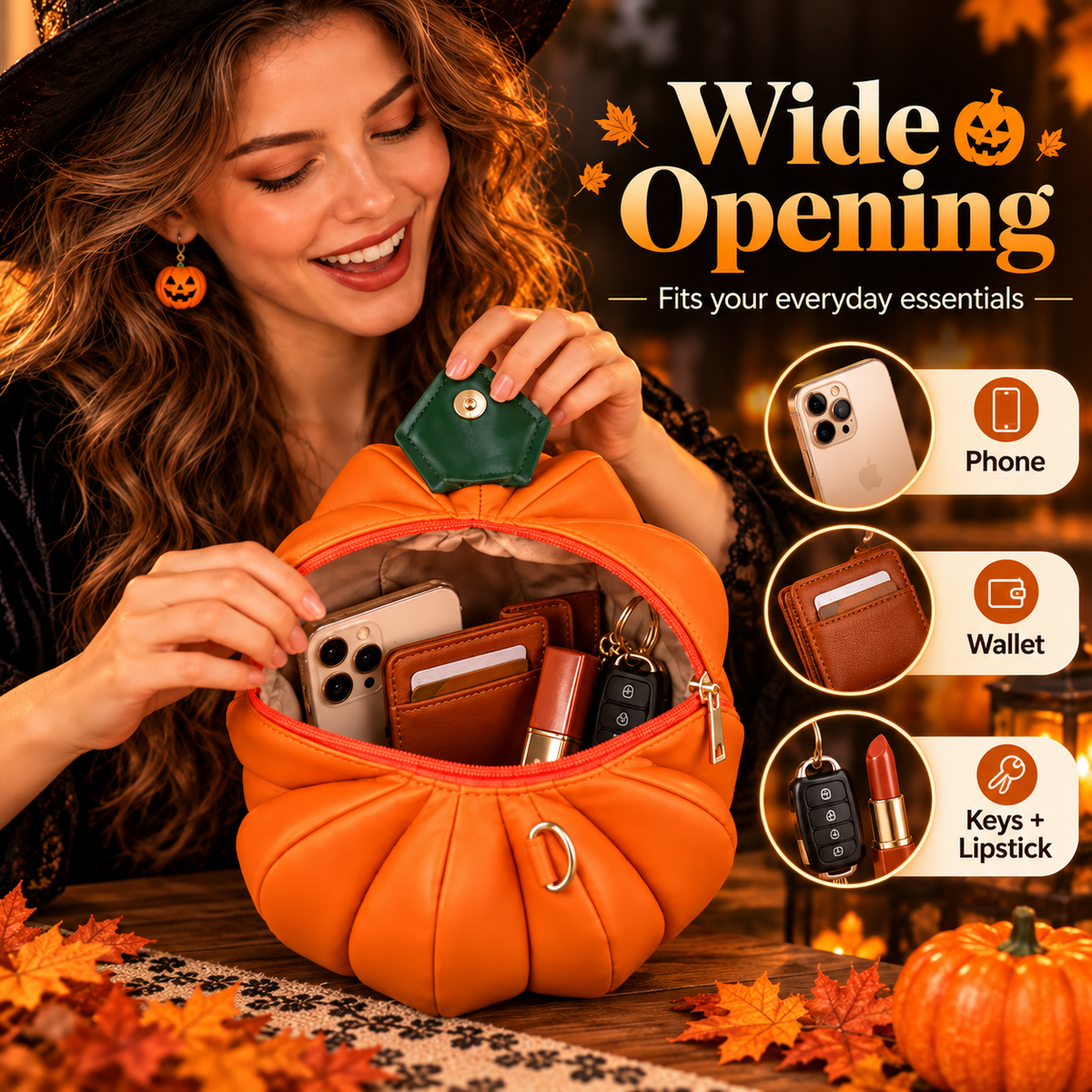🎃 Pumpkin Crossbody Purse – Your Fall Outfit’s Finishing Touch