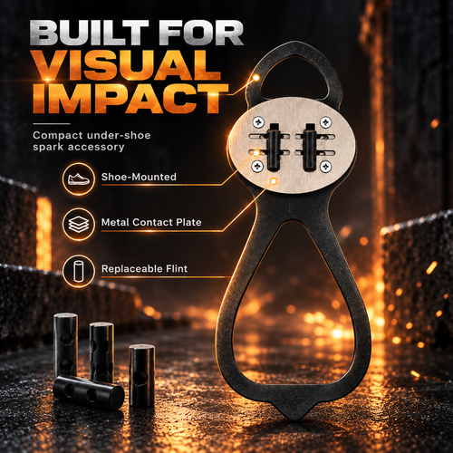 Spark Shoe Sole Cover – Controlled Night Visual Effect Accessory