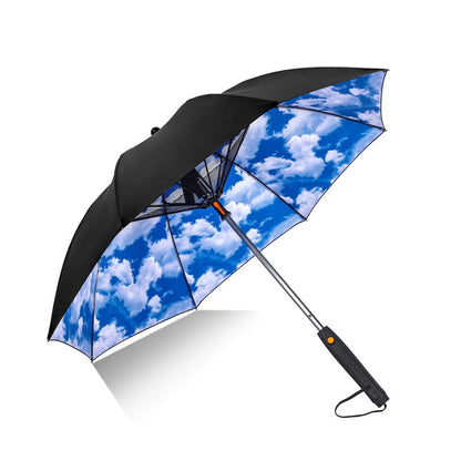 Cooling Mist Fan Umbrella | Built-In Fan, Mist Spray & UPF 50+ Protection