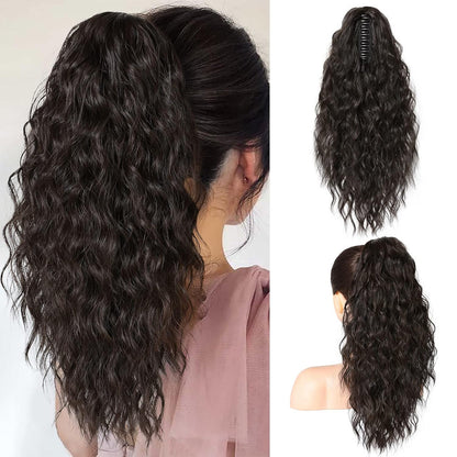 Instant Glam Curly Claw Clip Ponytail Extension|Add Gorgeous Volume & Length In Seconds