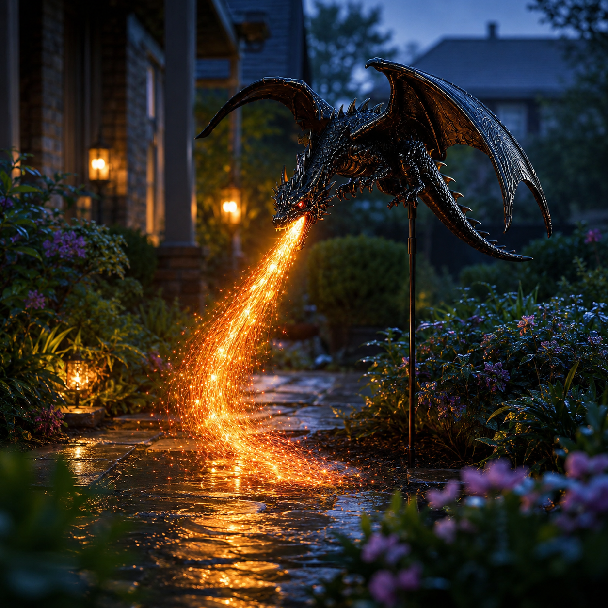 🐉Solar Dragon Fire Garden Light-Your Garden Breathing Fire After Dark