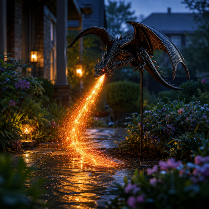 🐉Solar Dragon Fire Garden Light-Your Garden Breathing Fire After Dark
