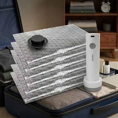 Vacuum Storage Bags Cordless Pump Travel Packing Set