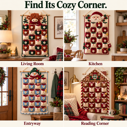 🧶 DIY Crochet Christmas Advent Calendar Kit | 24-Pocket Countdown