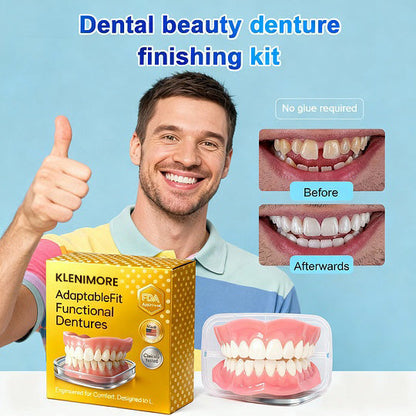 Realistic Upper & Lower Dentures - Natural-Looking Teeth Replacement