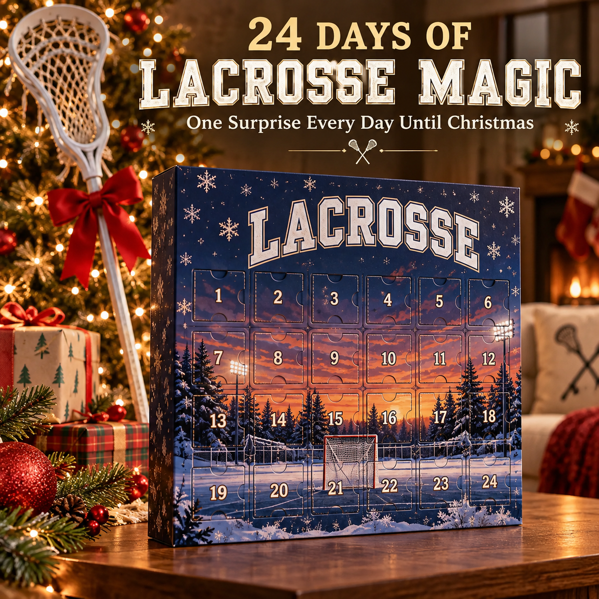 🥍24-Day Lacrosse Advent Calendar – Count Down to Christmas, One Surprise at a Time