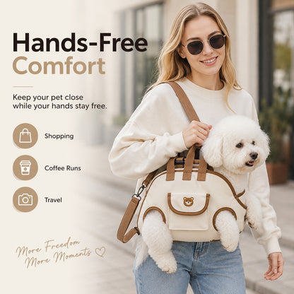The Ultimate Hands-Free Dog Carrier|Comfortable Support For Every Adventure
