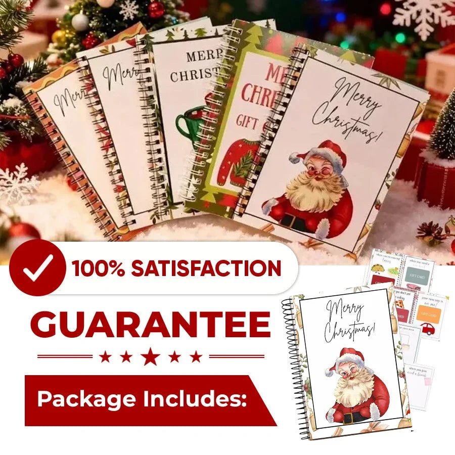 🔥 Christmas Gift Card Book – 12 Gift Card Pages & Personal Message Holder