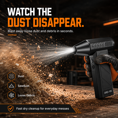 💨 Cordless Turbo Air Duster for Cars. Garages & Workspaces