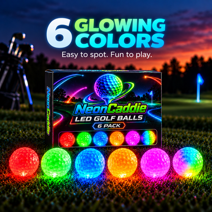 ✨ Impact-Activated LED Golf Balls – Light Up Your Evening Round