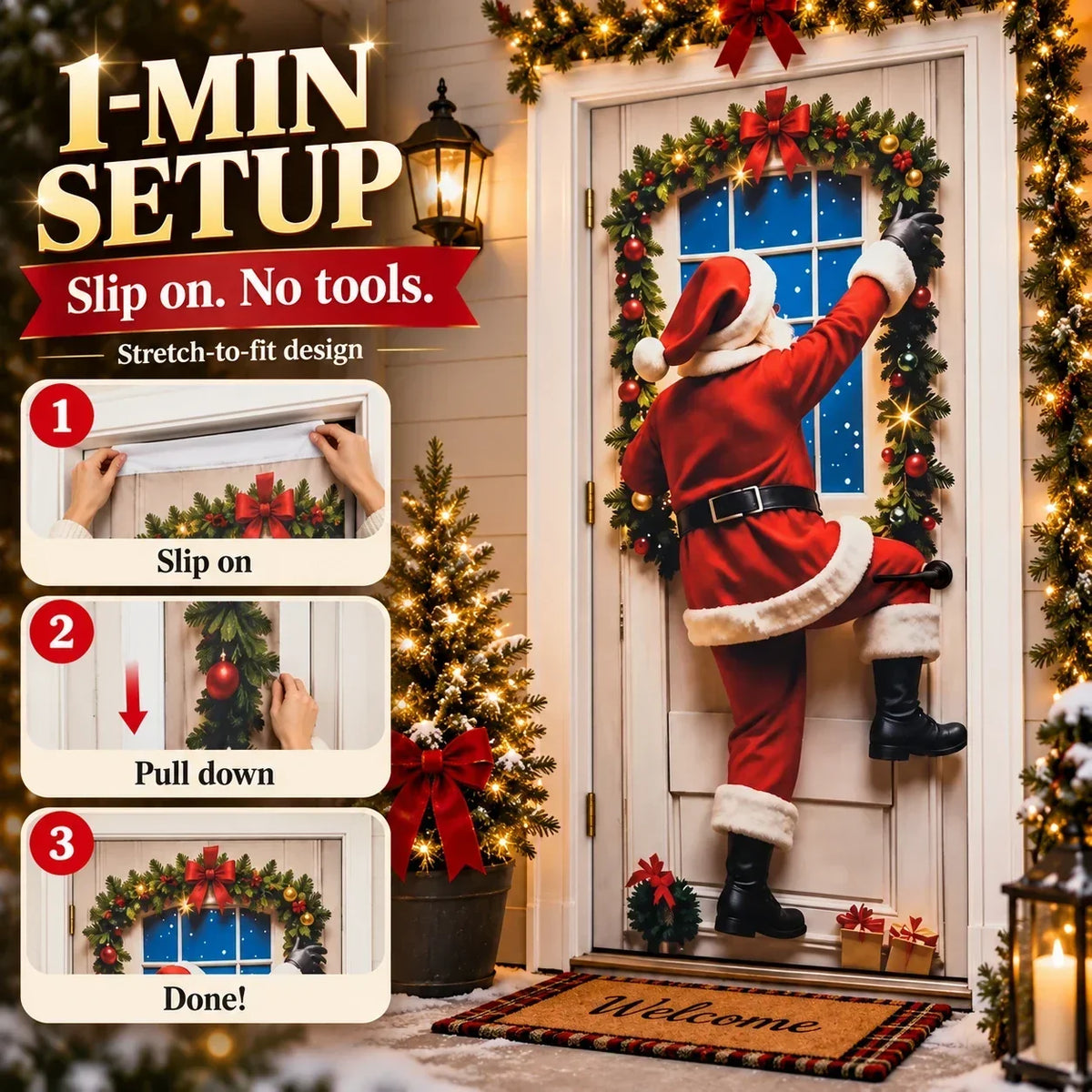 Give Your Front Door a Christmas Makeover – 7 Festive Designs