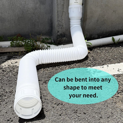 🌧️ Flexible Downspout Extension Kit – 22–63in Rainwater Drainage Pipe