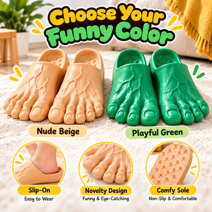👣🎃 Halloween Monster Big Toe Slide Sandals – Funny Unisex Novelty Slippers for Spooky Season & Costume Parties 👹