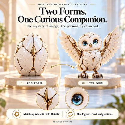 🦉2-in-1 Transforming Mechanical Owl Egg -A Mystery Egg,A Remarkable Owl Reveal