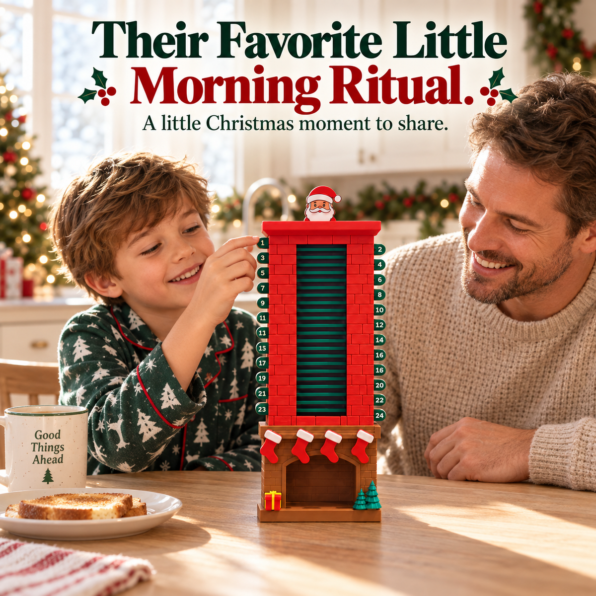 🎅 24 Mornings of Christmas Magic – Santa Chimney Advent Calendar