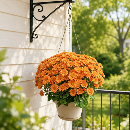 🌼Lifelike Artificial Fall Mums – No-Water Porch & Patio Autumn Flowers