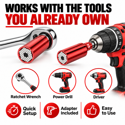 Universal Grip Socket – One Tool for More Everyday Fasteners