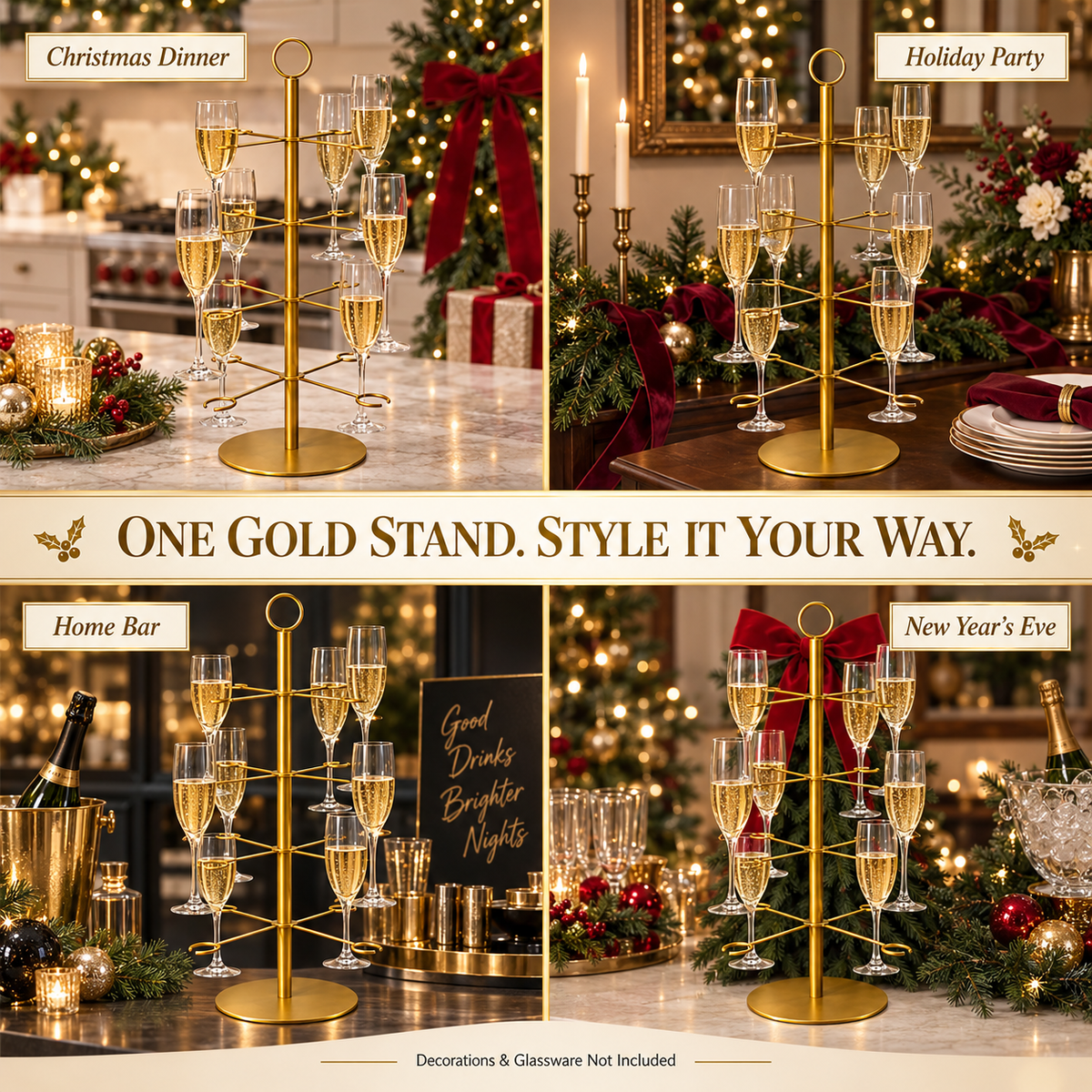 🥂✨Christmas Tree Wine Glass Holder