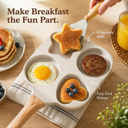 🍳 4-in-1 Shape Breakfast Pan
